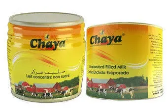 CHAYA LAIT CONCENTRE  NON SUCRE 160GMSX48BTE