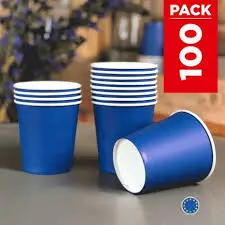 GOBELET JETABLE FIESTA BLEU 25X30
